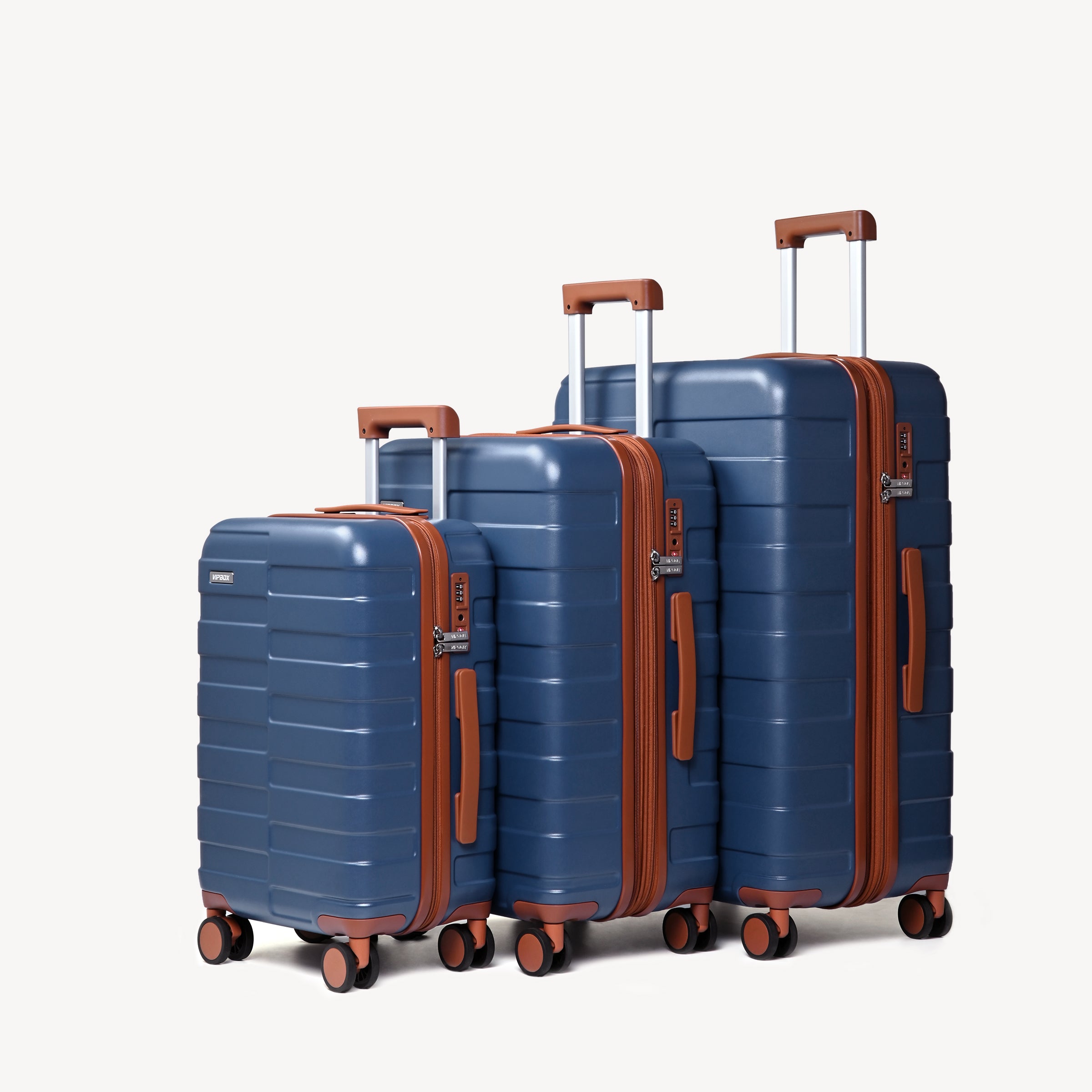 Navy luggage set deals