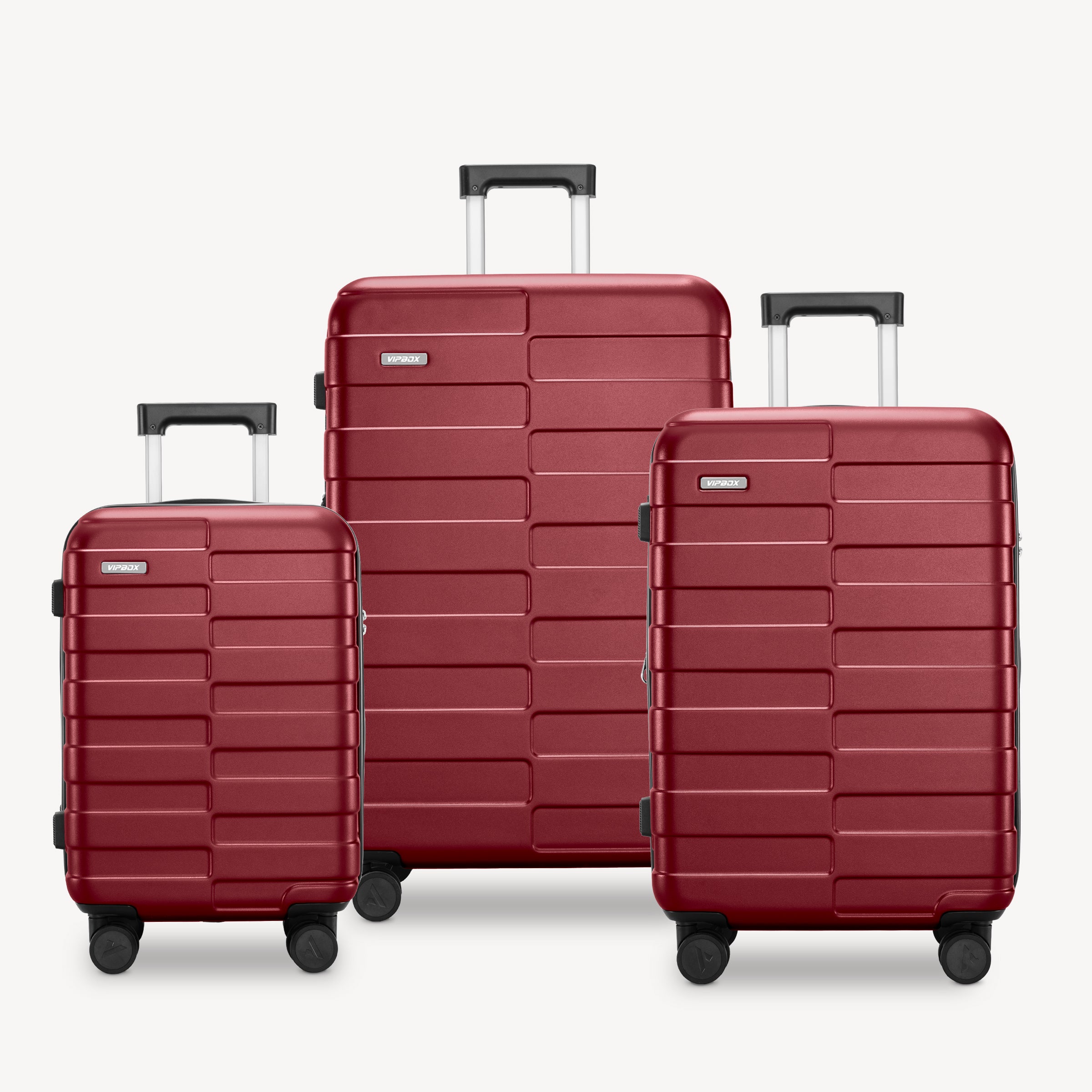 VIPBOX Luggage Set Wine